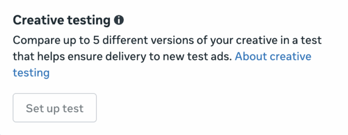Creative Testing Tool