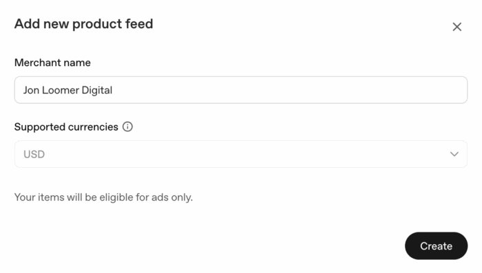 ChatGPT Ads Product Feeds