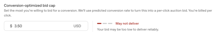 Conversion-Optimized Bid Cap
