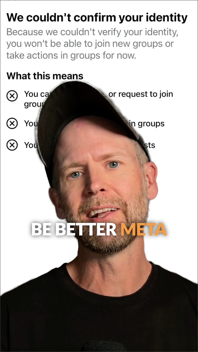 Meta Restricted My Account for Sharing a Link to Meta's Documentation