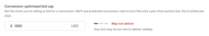 Conversion Optimized Bid May Not Deliver