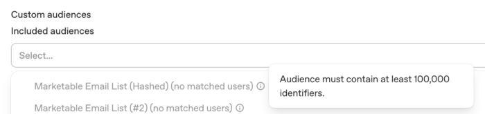 ChatGPT Audience 100,000 Identifiers