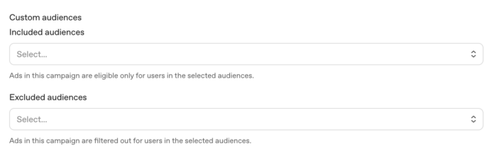 ChatGPT Ads Target Exclude Custom Audiences