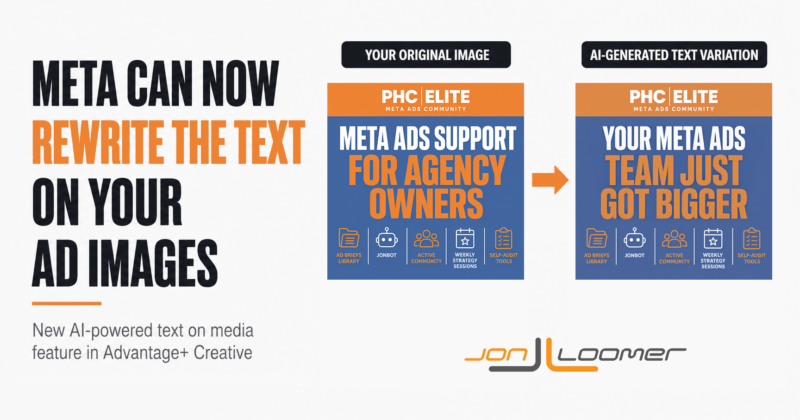Meta Can Now Rewrite the Text on Your Ad Images