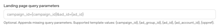Landing Page Query Parameters ChatGPT Ads