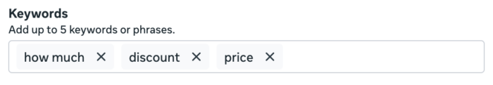 Reply to Keywords