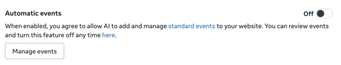 Meta Ads Automatic Events