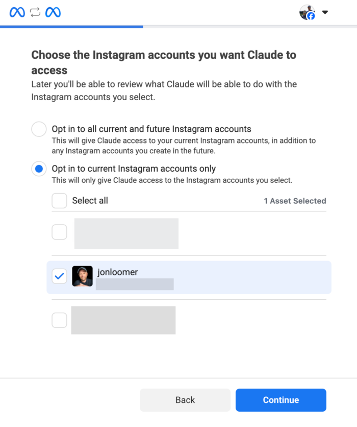 Meta Ads MCP Instagram Accounts
