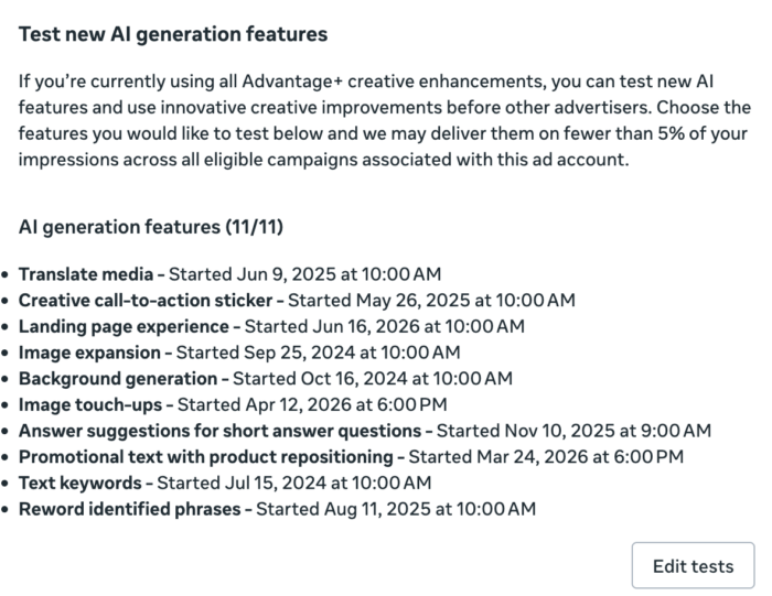 Test New AI Generation Features