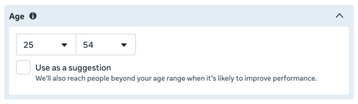 Audience Restriction Age