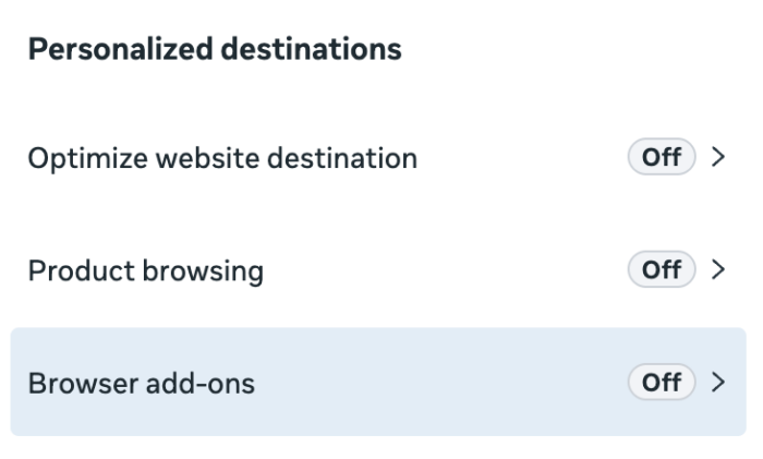 Personalized Destinations