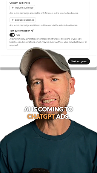 Text Customization ChatGPT Ads AI Enhancement