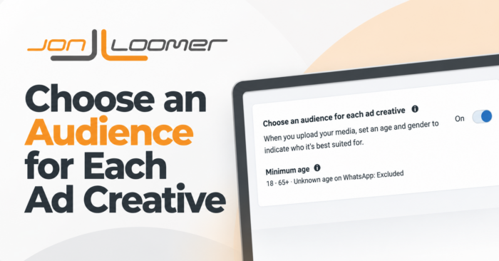 Choose an Audience for Each Ad Creative