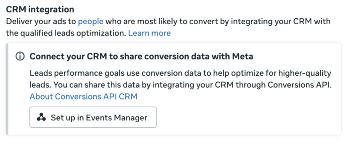 Meta Ads CRM Integration