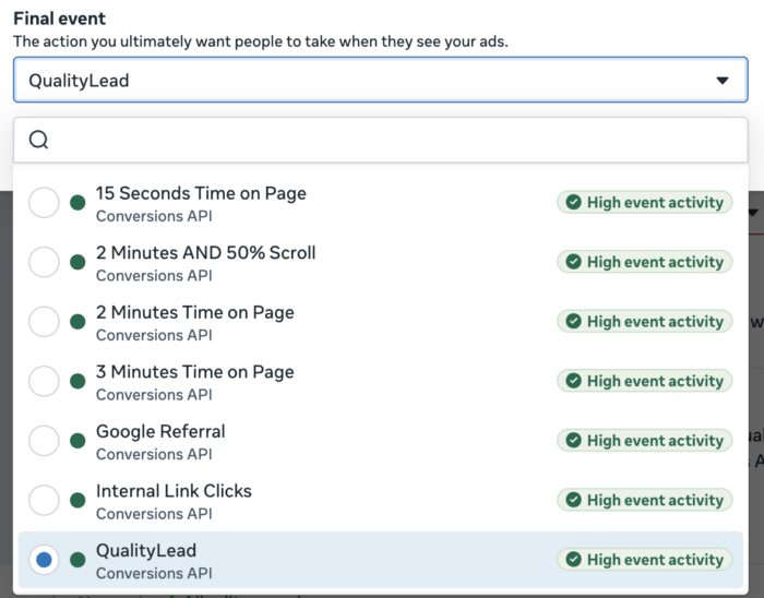 Meta Ads Sequenced Events