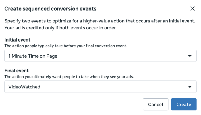 Meta Ads Sequenced Events